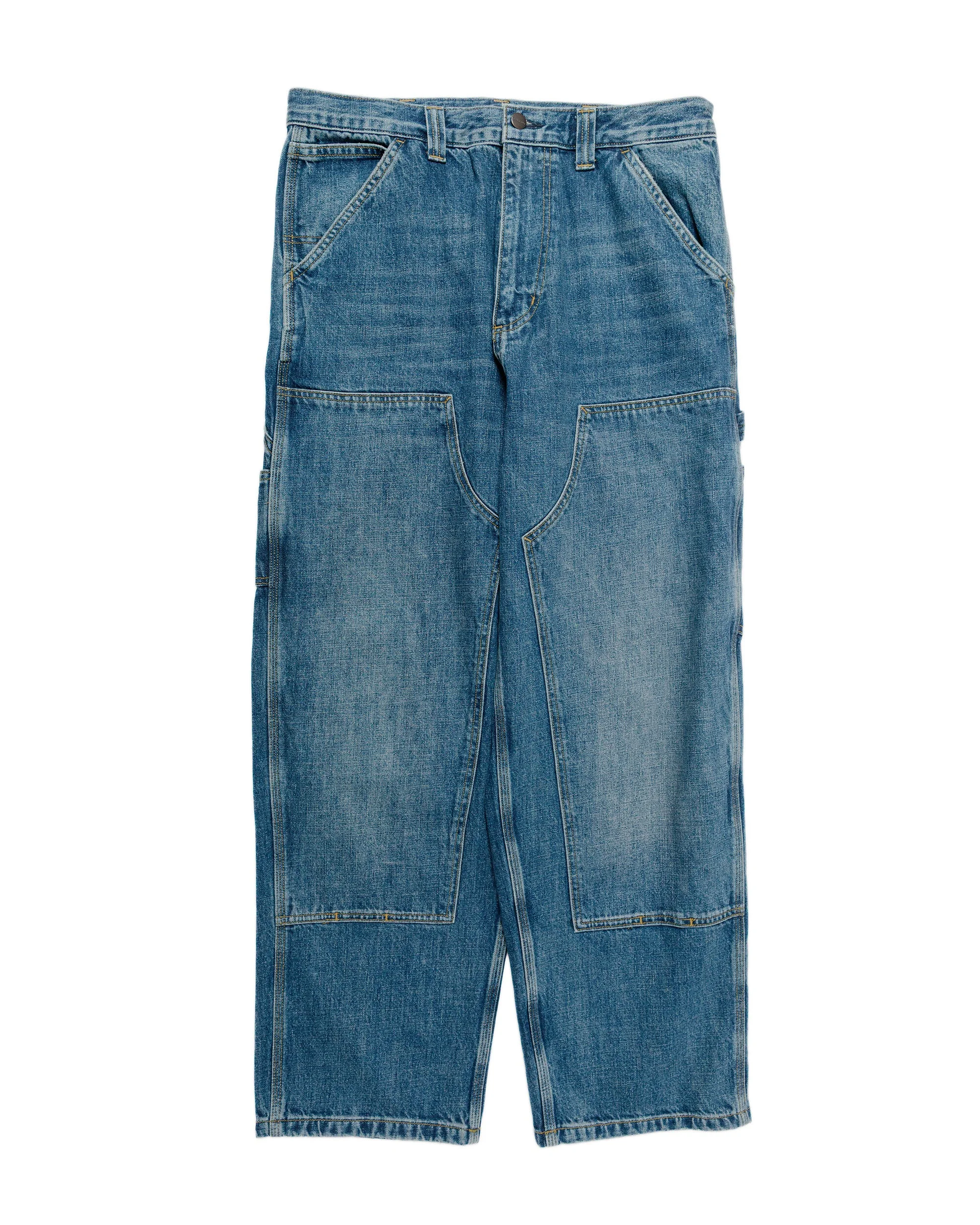 Carhartt W.I.P. OG Double Knee Pant Denim Blue Dark Used Wash - 1