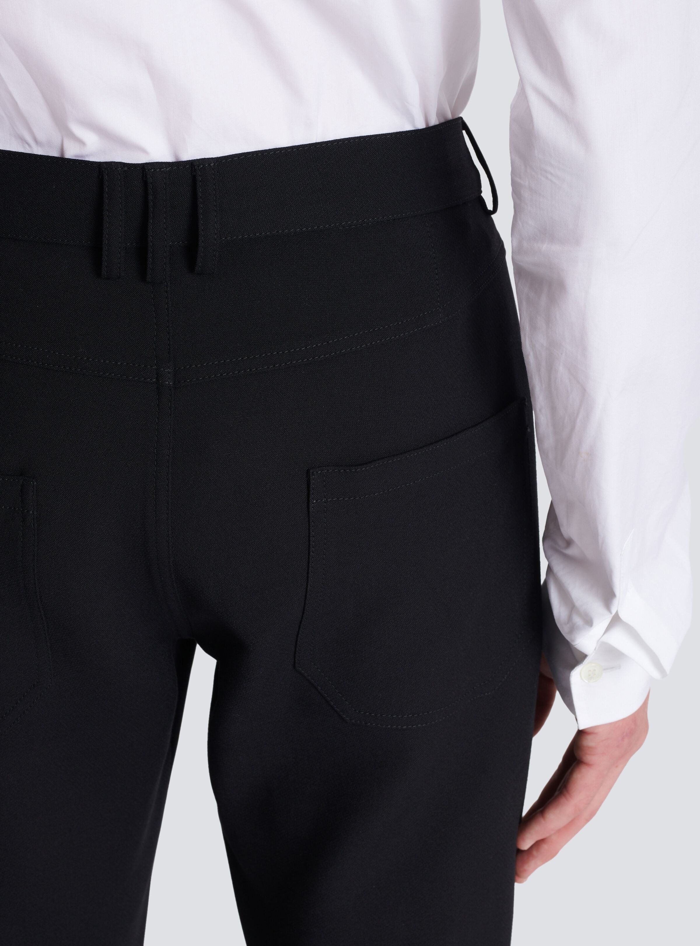 Flared trousers in double crepe - 7