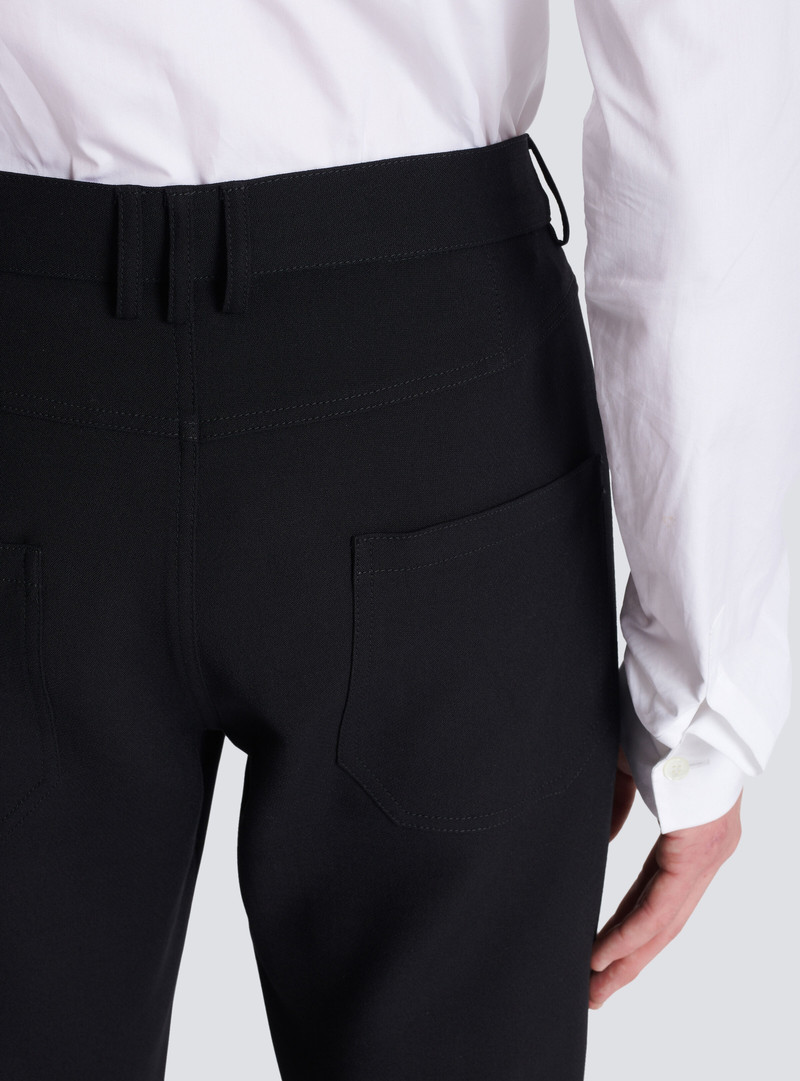 Flared trousers in double crepe 7