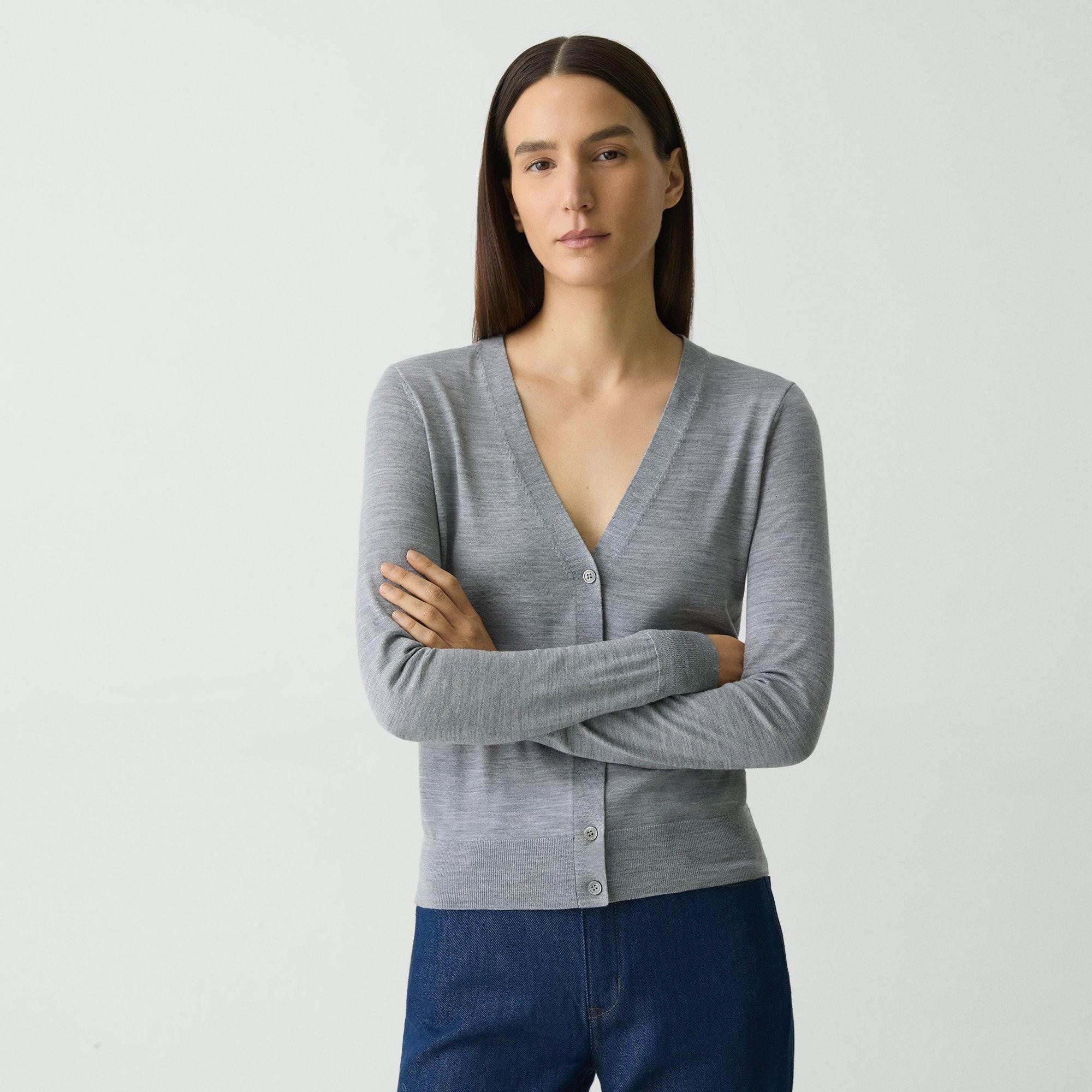 V-Neck Cardigan in Regal Wool - 2