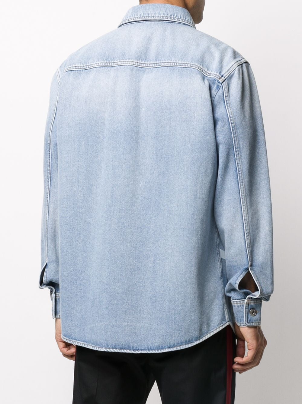 oversized VLOGO denim shirt - 4