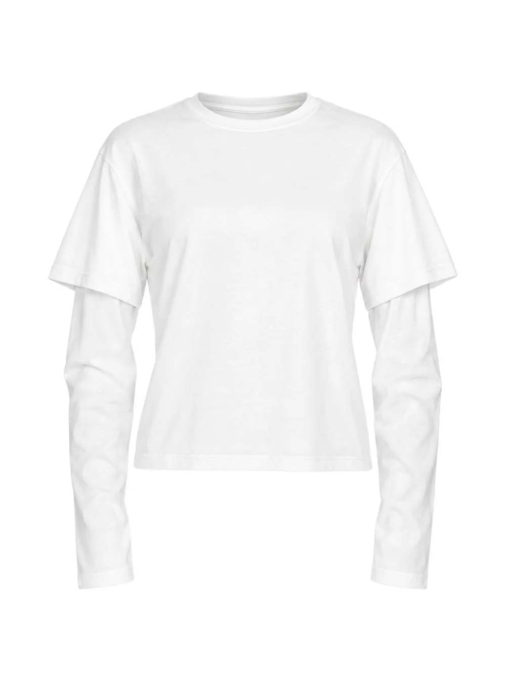 Reversable Case STILL HERE layered-sleeve T-shirt - SHT2TMLK | REVERSIBLE