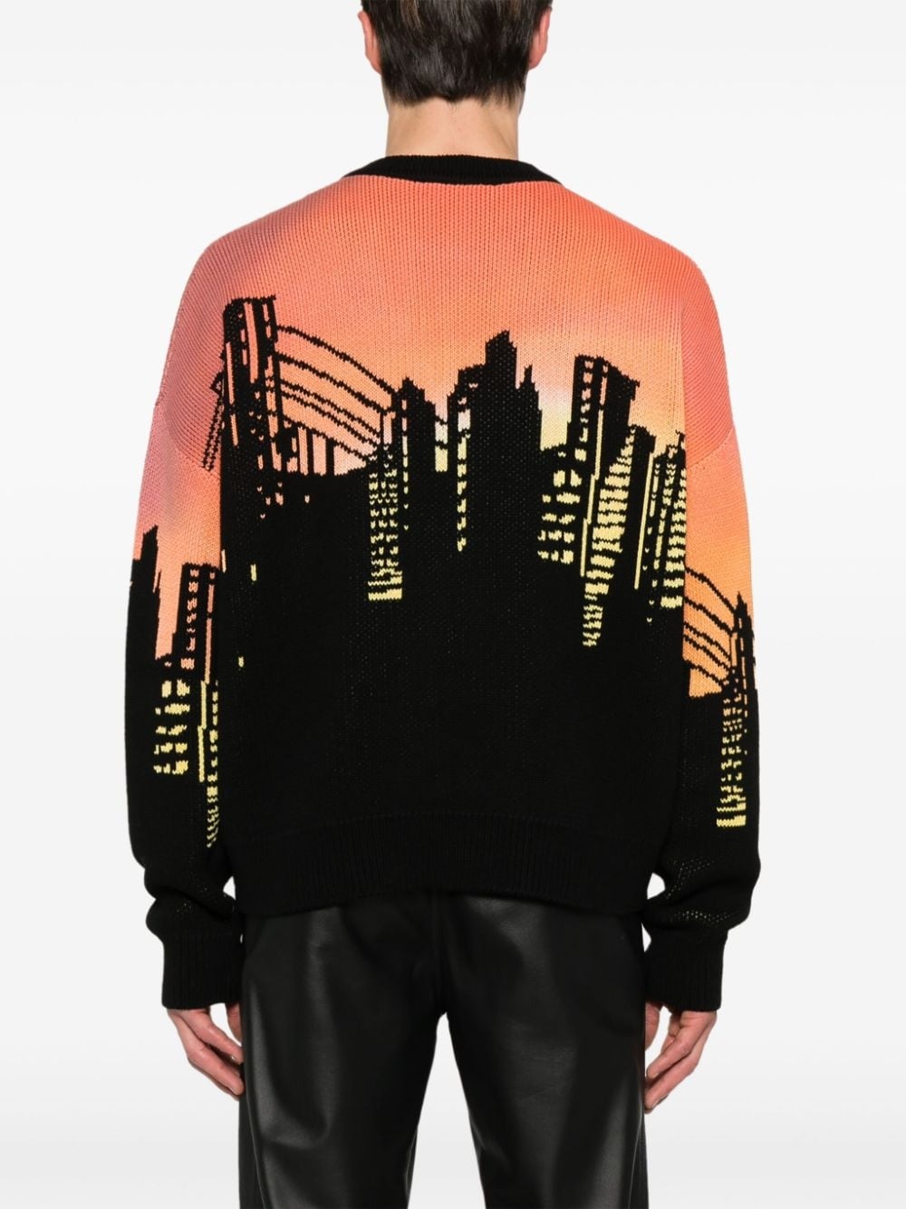 patterned intarsia-knit jumper - 4