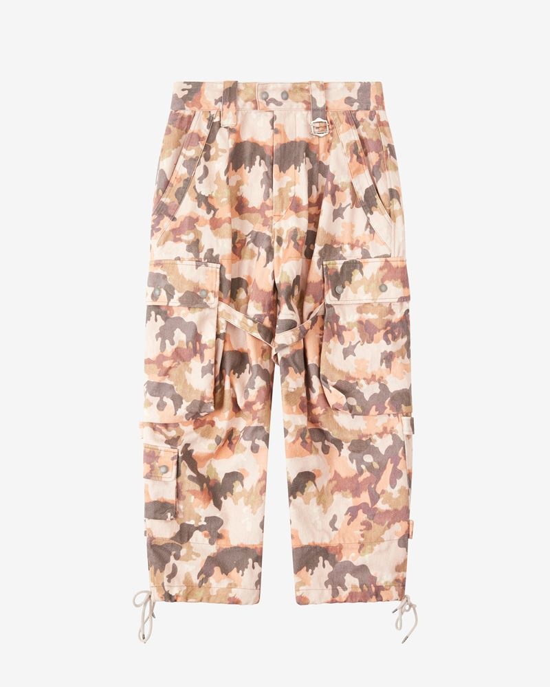 ELORE PRINTED COTTON TROUSERS - 1