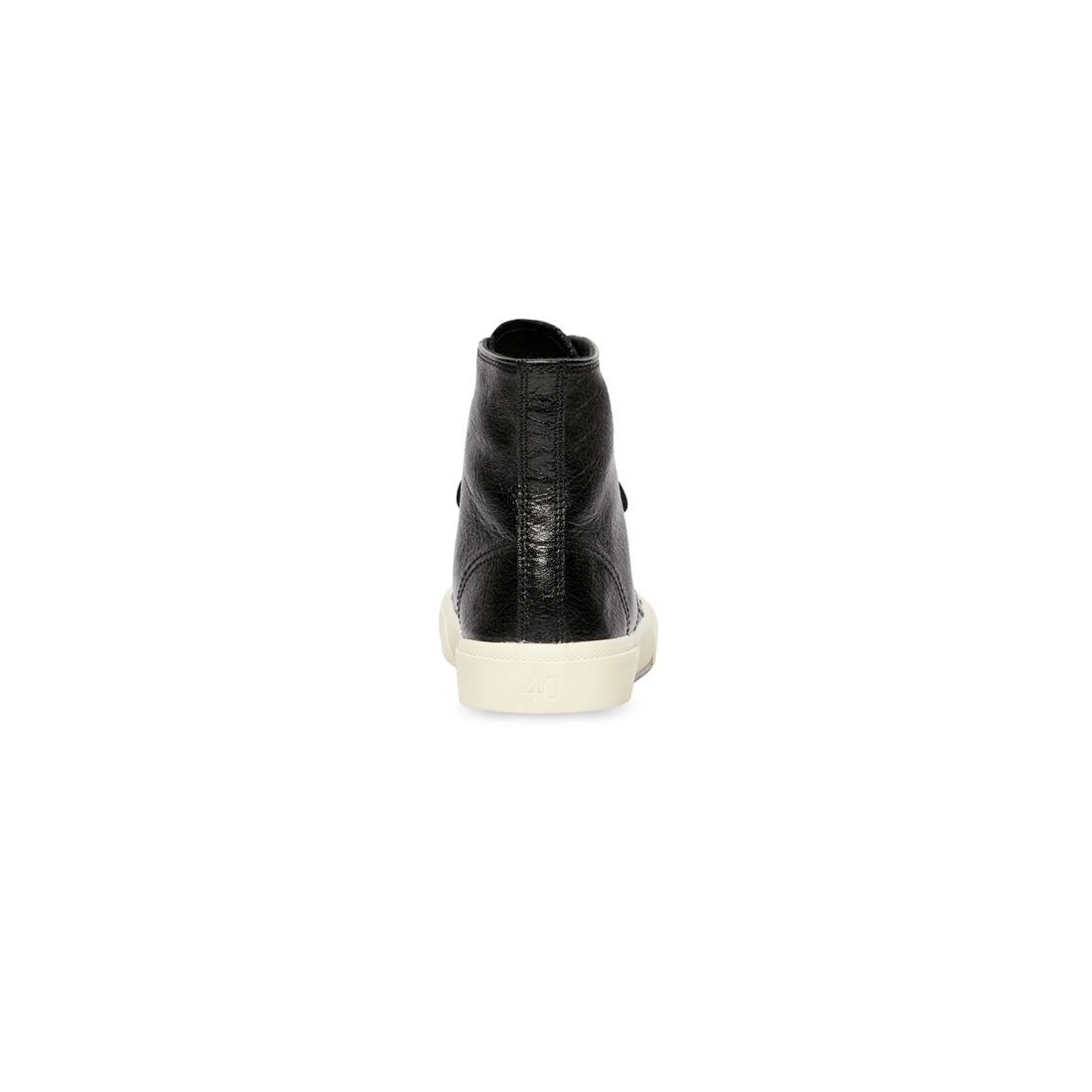 Women's Paris High Top Sneaker in Black - 5