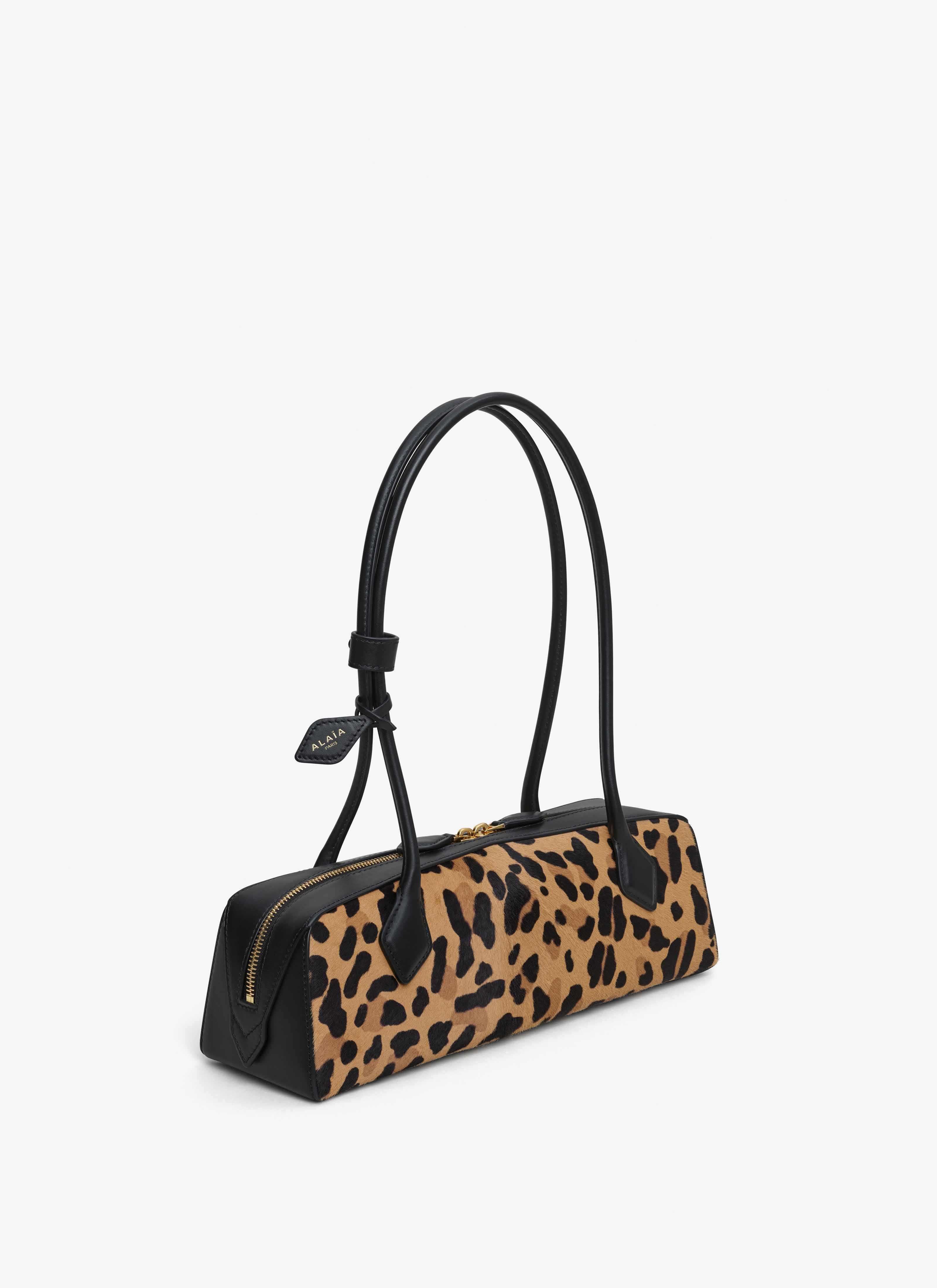 LE TECKEL MEDIUM BAG IN LEOPARD HAIRCALF - 3