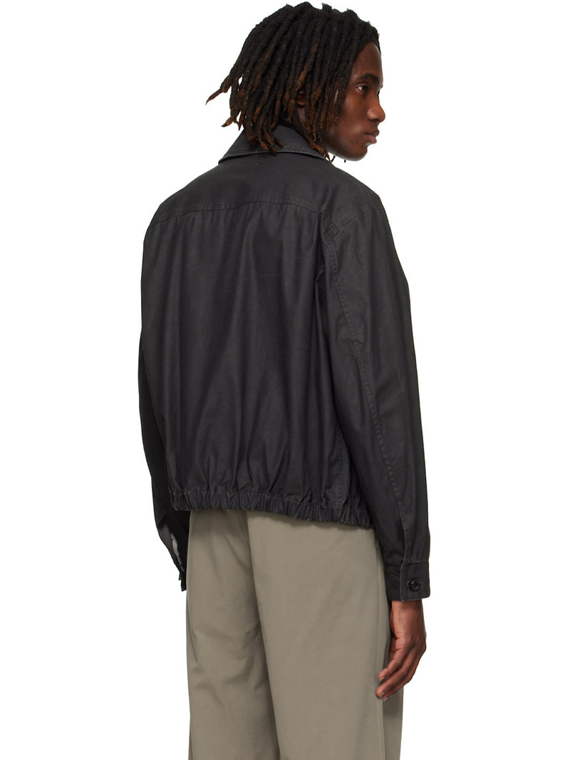 Black Coating Cotton Drizzler Jacket 3