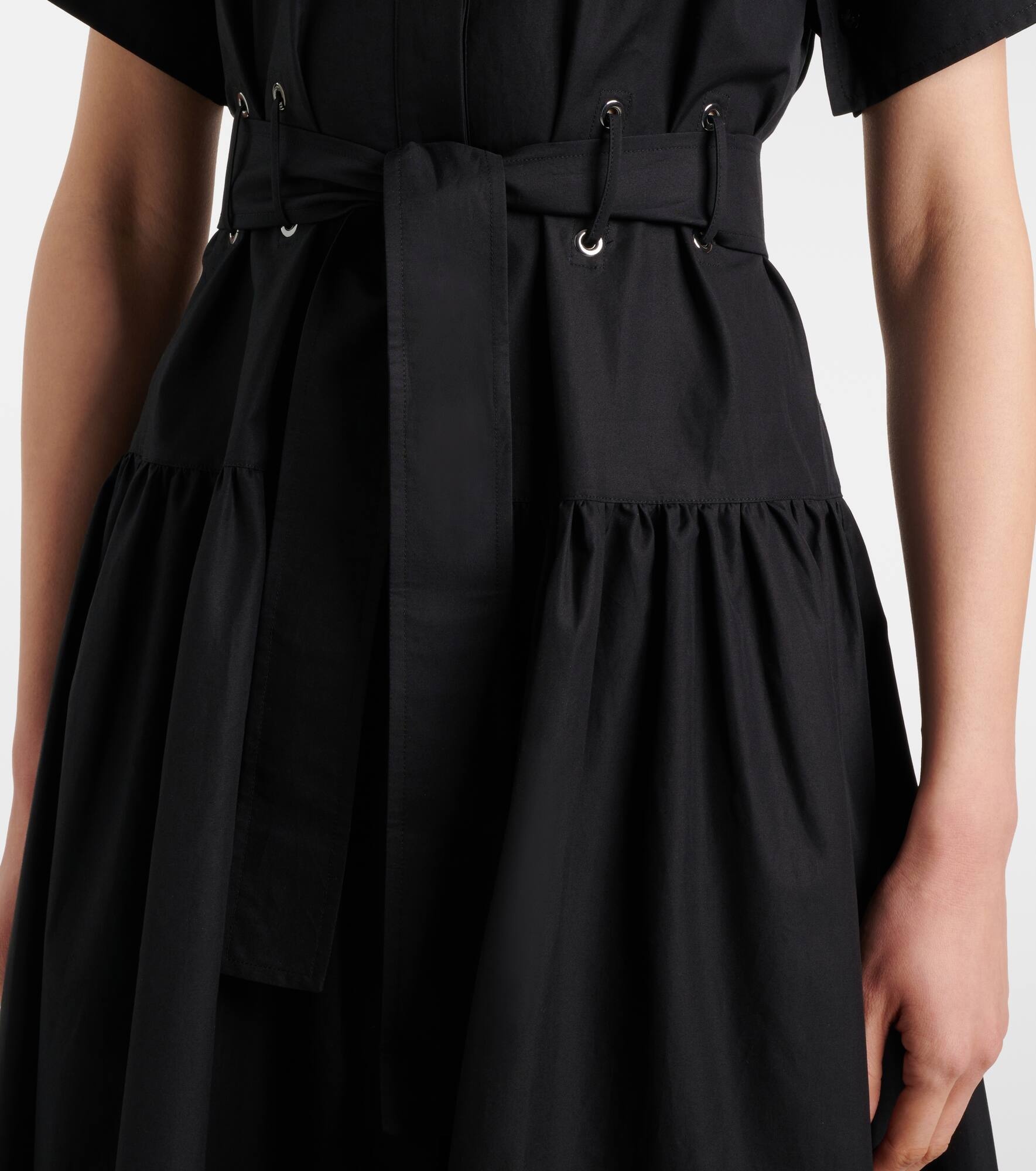 Agoraio pleated cotton shirt dress - 5
