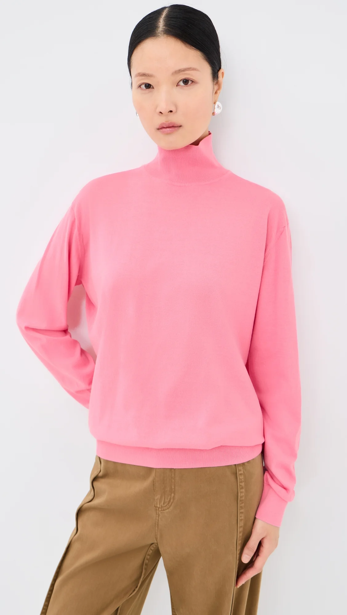 Super Fine Gauge Perfect Turtleneck Pullover - 1