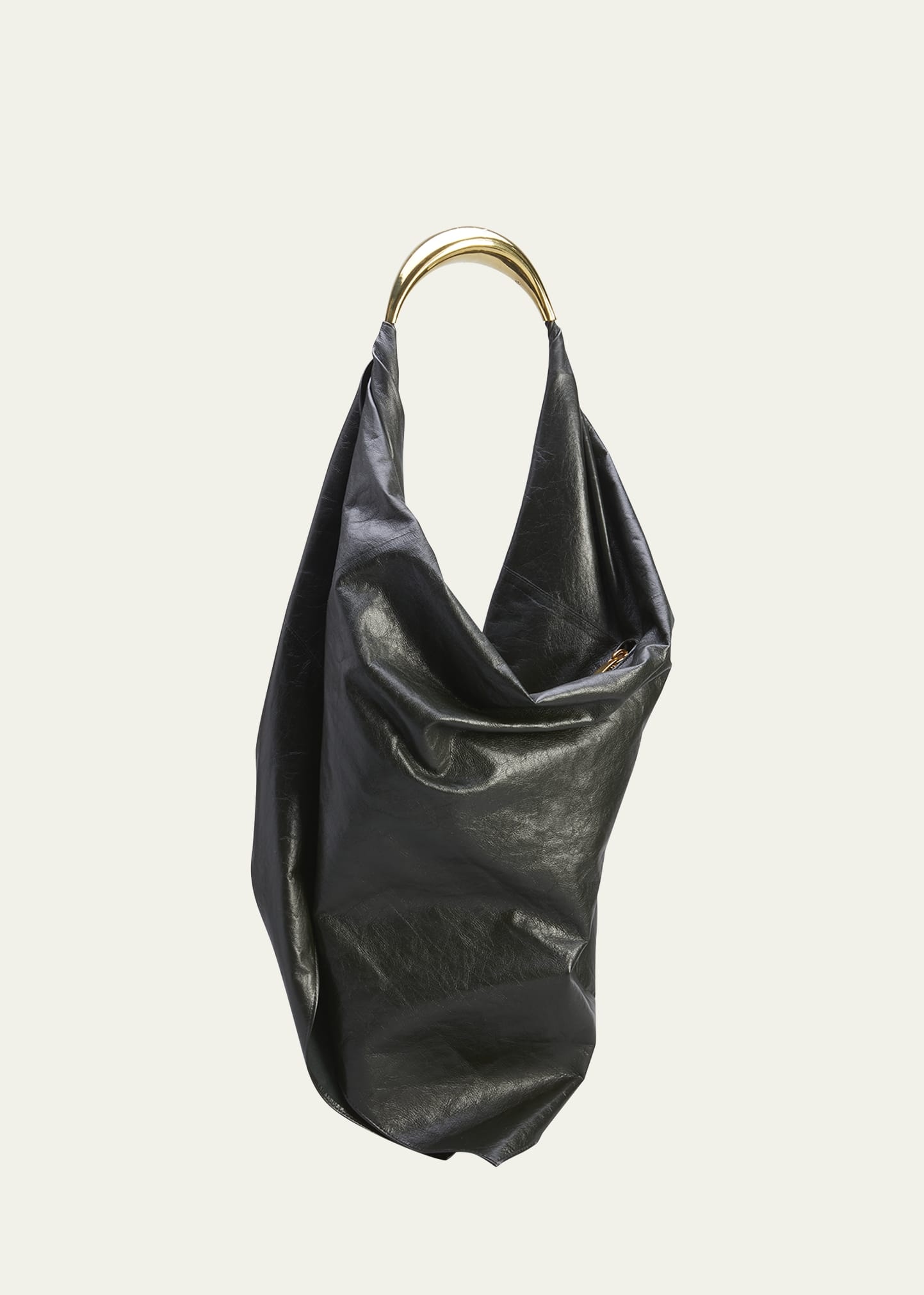 Bandana Slouchy Leather Shoulder Bag - 3