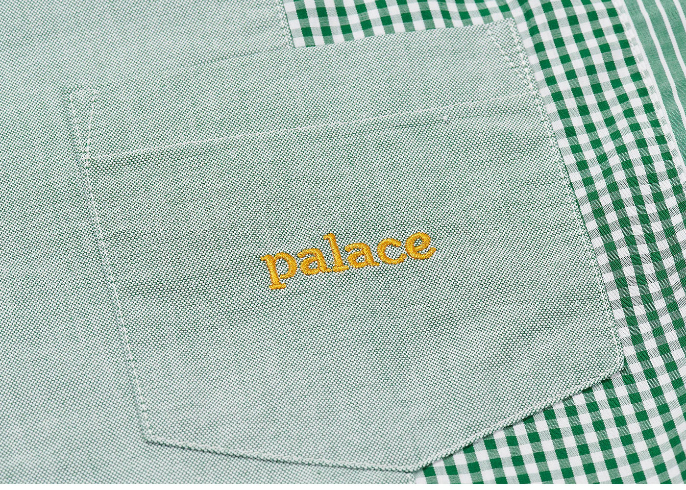 Palace Patchwork Stripe Shirt Green - 3
