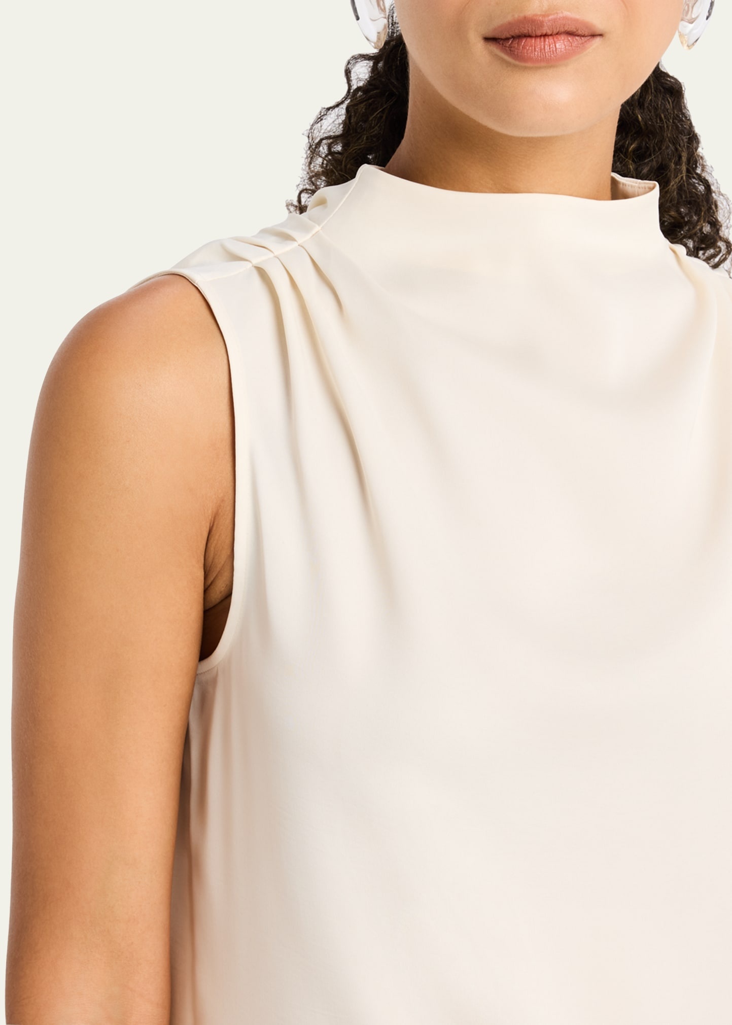 Julie Gathered High-Neck Top - 5