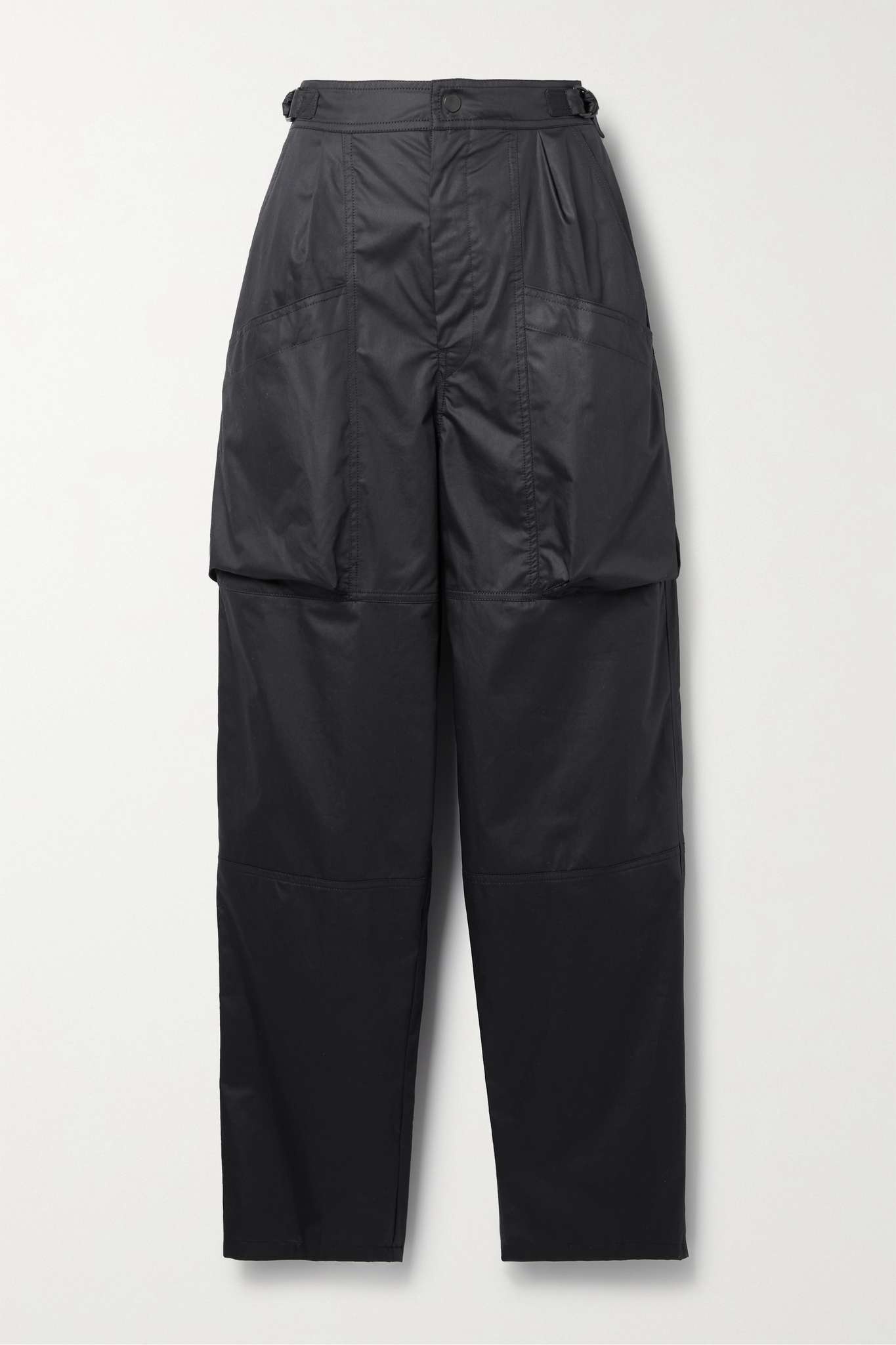 Ferima paneled coated-cotton tapered pants - 1