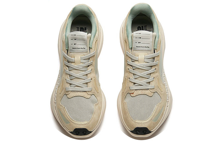 (WMNS) ANTA Running Series Sneakers 'Beige Green Grey' 122225560A-1 - 3
