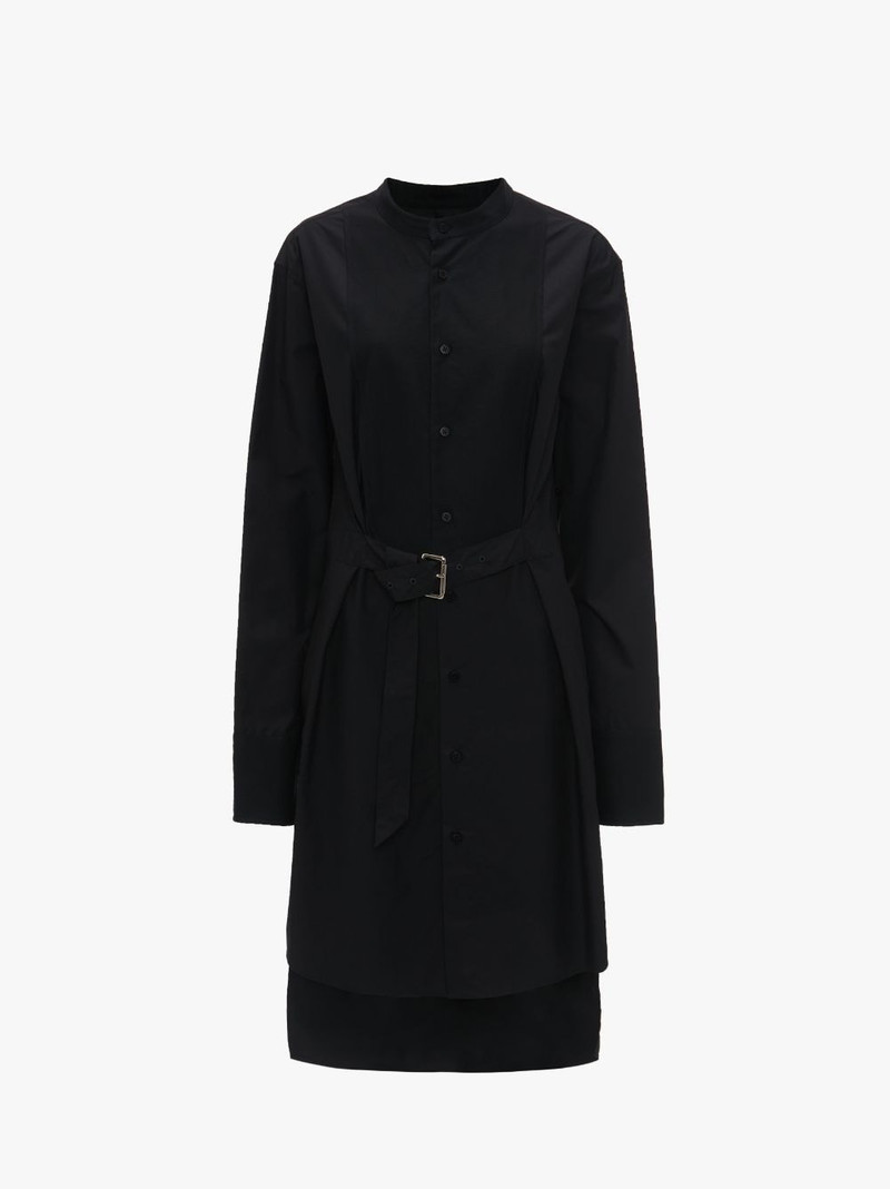 TUXEDO SHIRT DRESS - 1