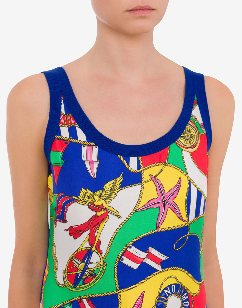 ALL-OVER NAUTICAL KNITTED DRESS 4