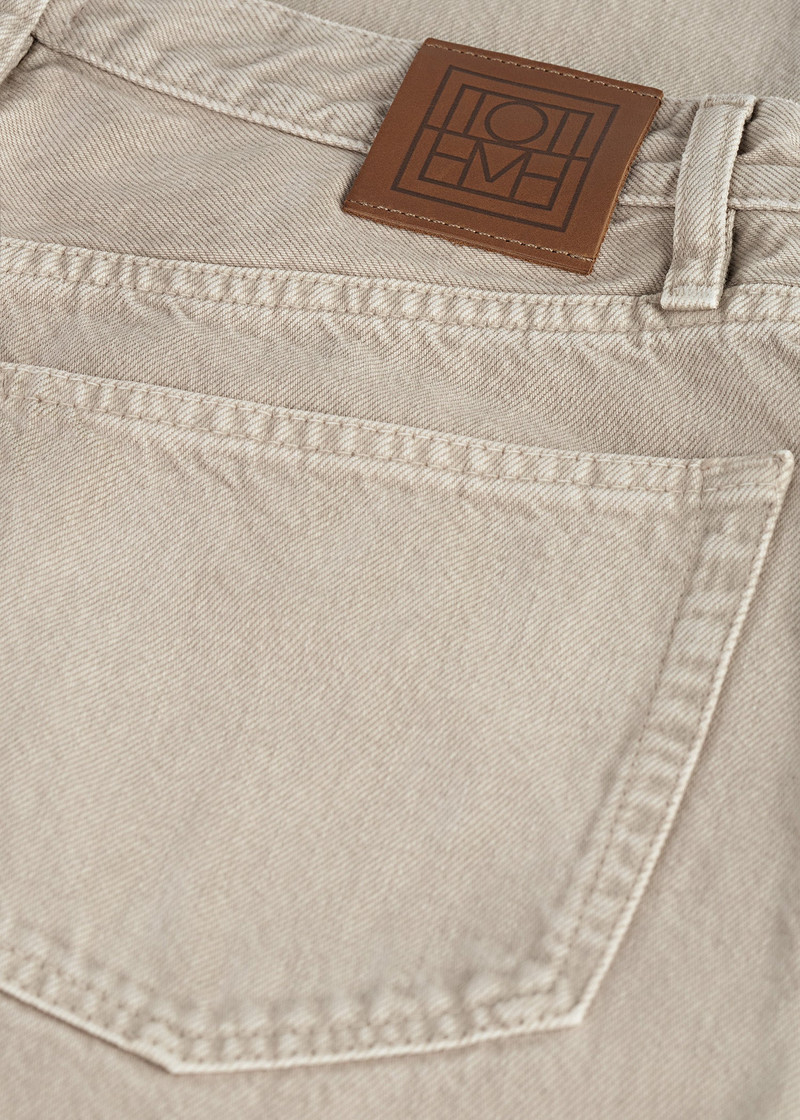 Twisted seam denim full length smoke grey 6