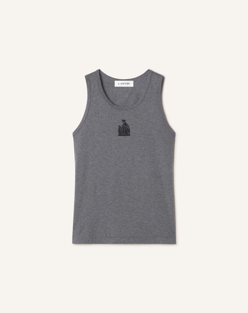 MOTHER AND DAUGHTER EMBROIDERED JERSEY TANK TOP 1