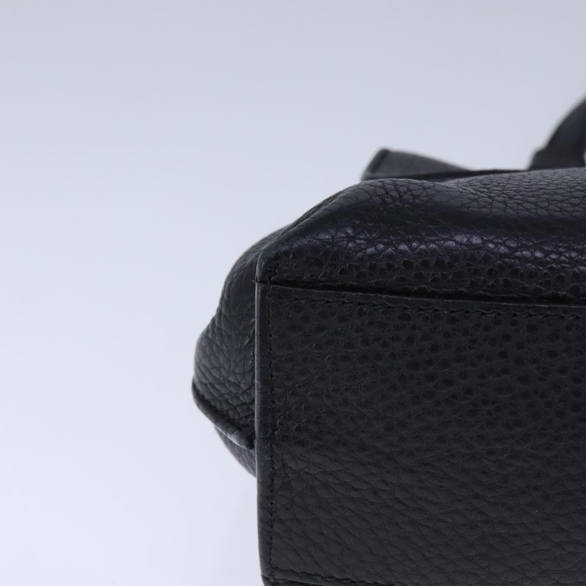 GUCCI Bamboo Daily Hand Bag Leather Black - 10