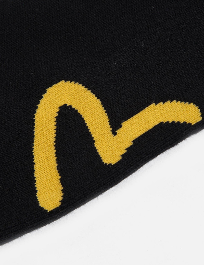 KAMON AND LOGO-TRIO JACQUARD LONG SOCKS 5