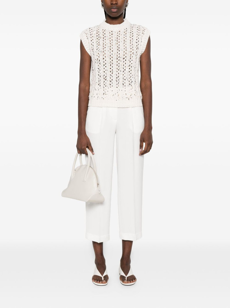 PESERICO sequin-embellished vest outlook