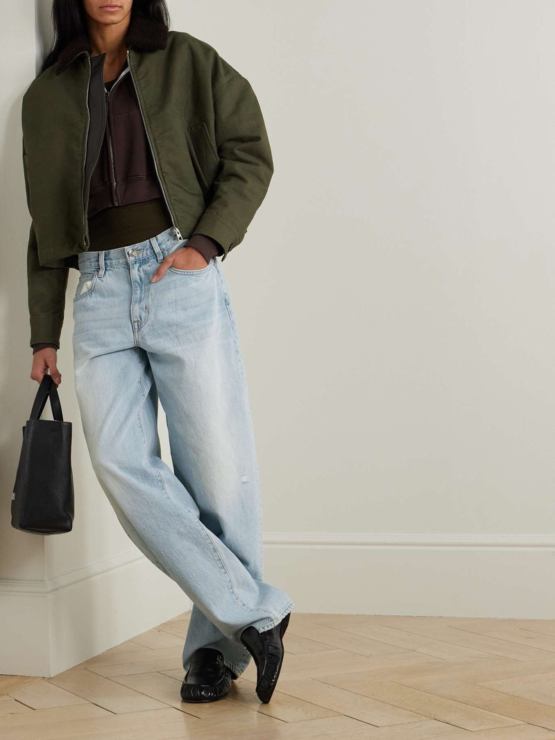 SLVRLAKE Ella mid-rise barrel-leg jeans Light denim outlook