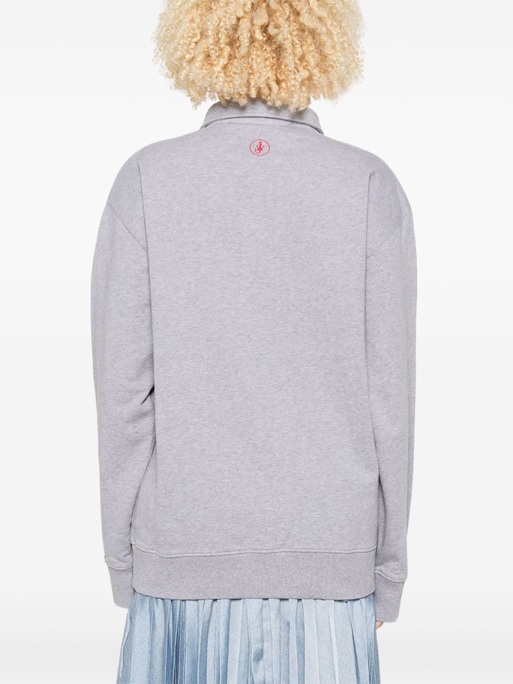 long-sleeve polo-neck top - 4