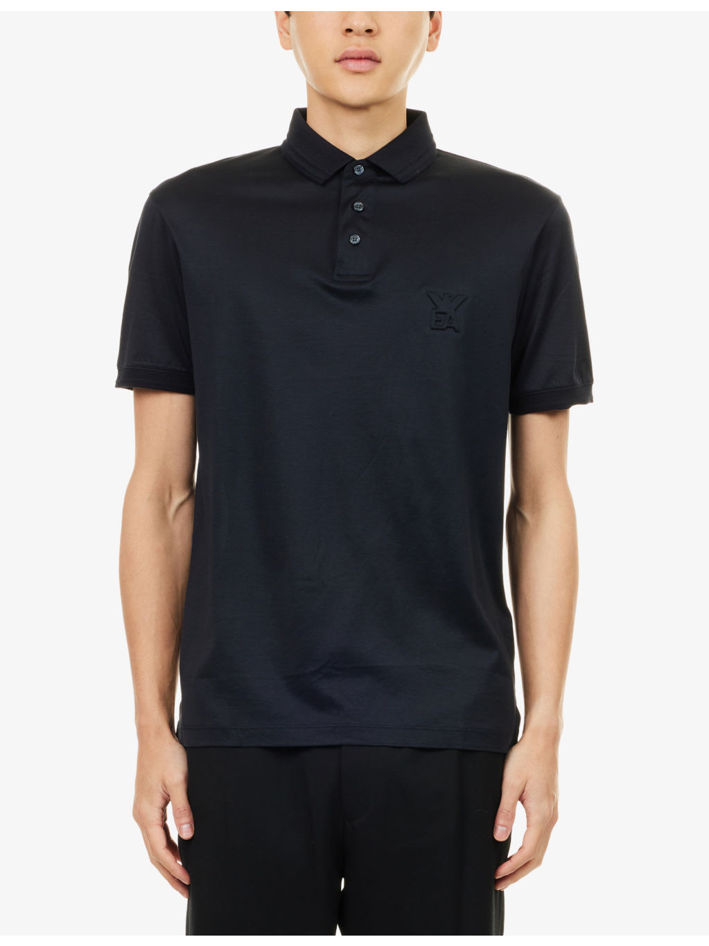 Logo-Embellished Short-Sleeve Woven Polo Shirt - 3