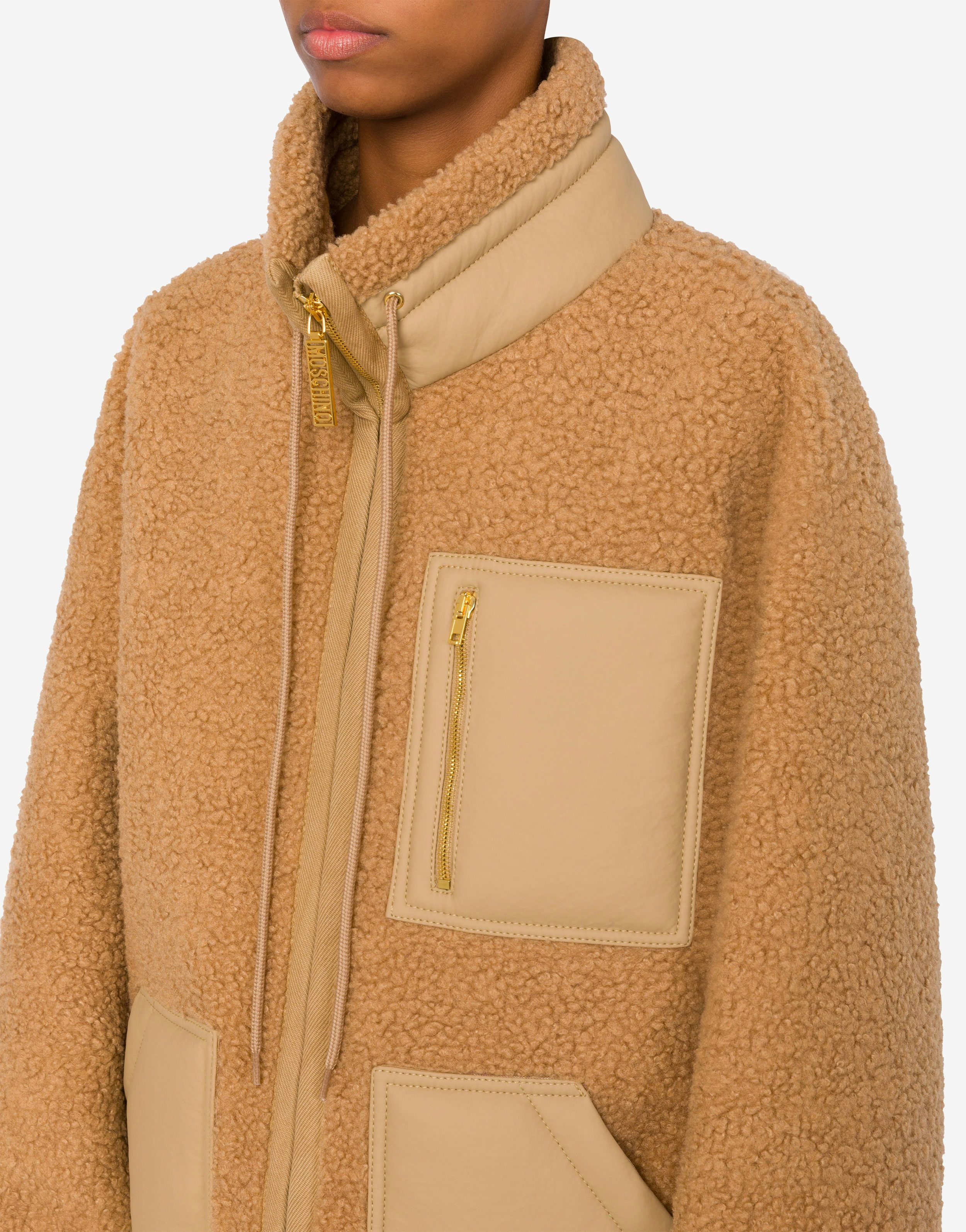 SOFT FABRIC JACKET WITH ZIP - 4