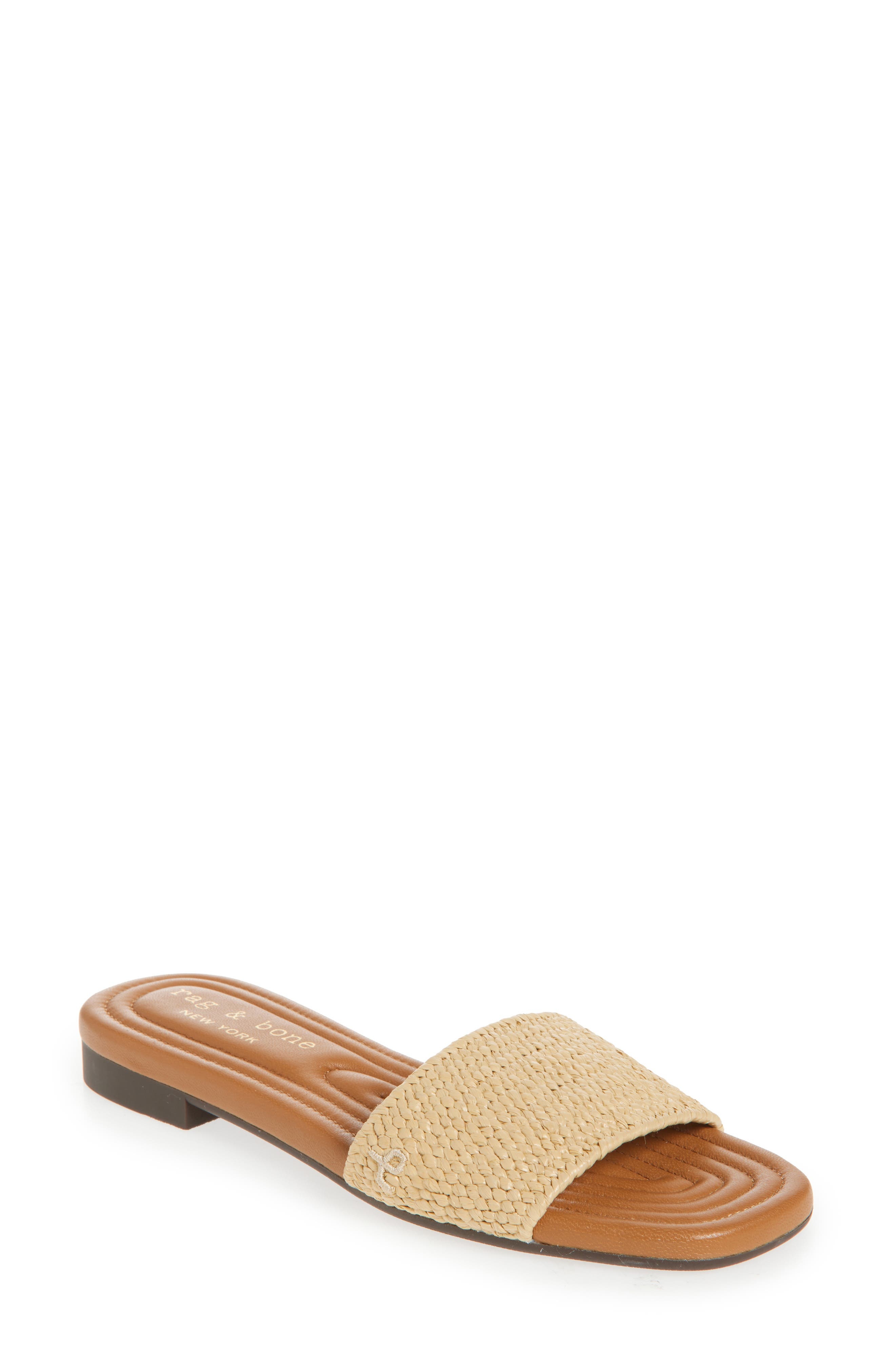 rag & bone Ellie Slide Sandal in Nat at Nordstrom - 1