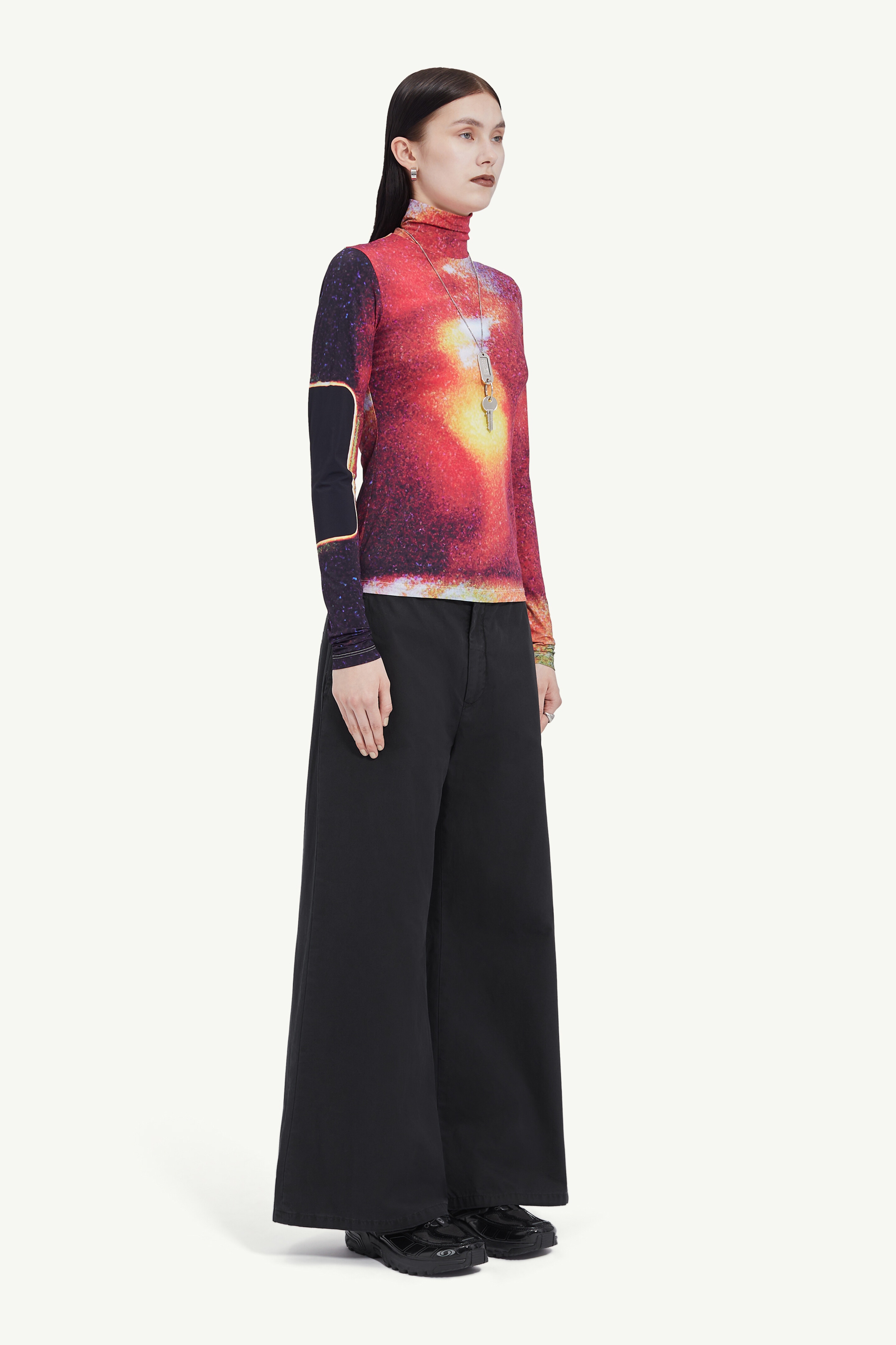 Print turtleneck - 3