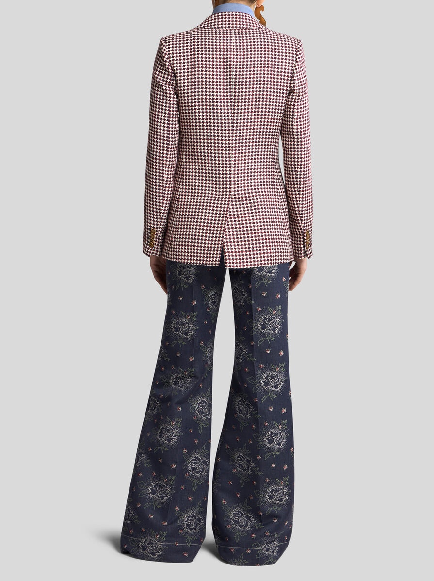 DOUBLE-BREASTED HOUNDSTOOTH JACKET - 5
