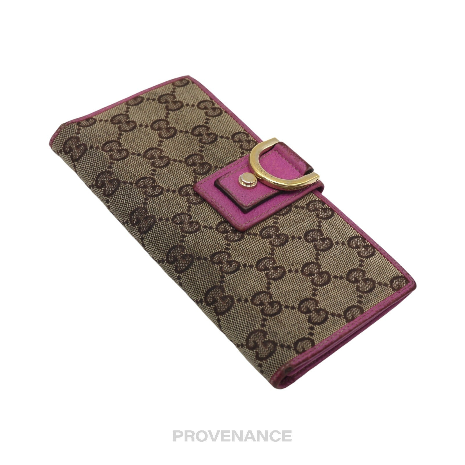 Gucci GG Canvas Long Wallet - Fuchsia - 4