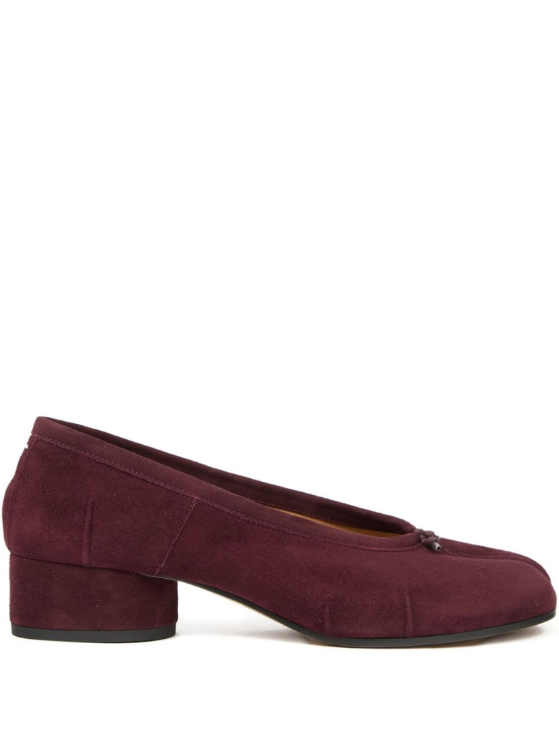 Tabi 블록 힐 suede 펌프 1