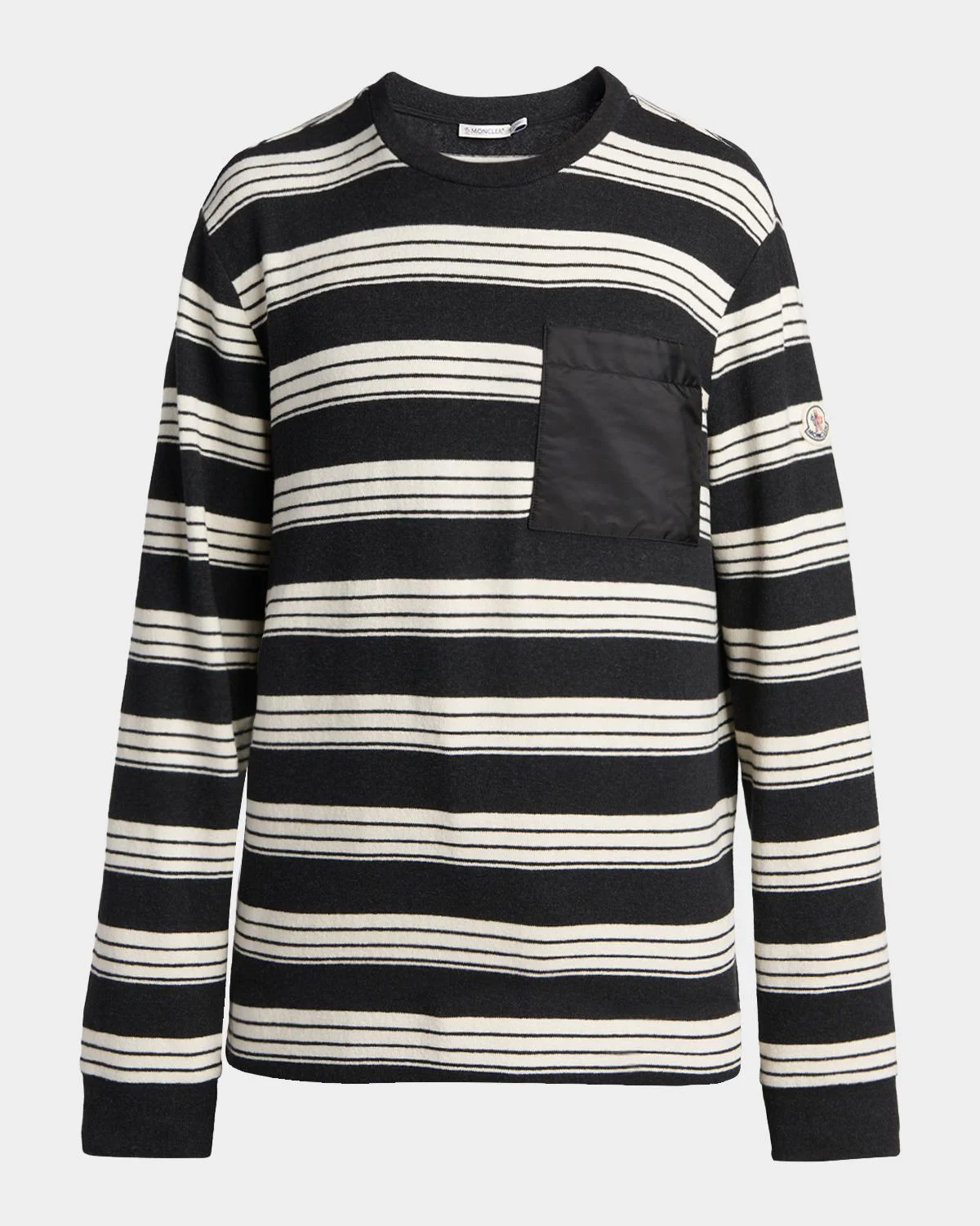 Men's Stripe Patch-Pocket Long-Sleeve T-Shirt - 1