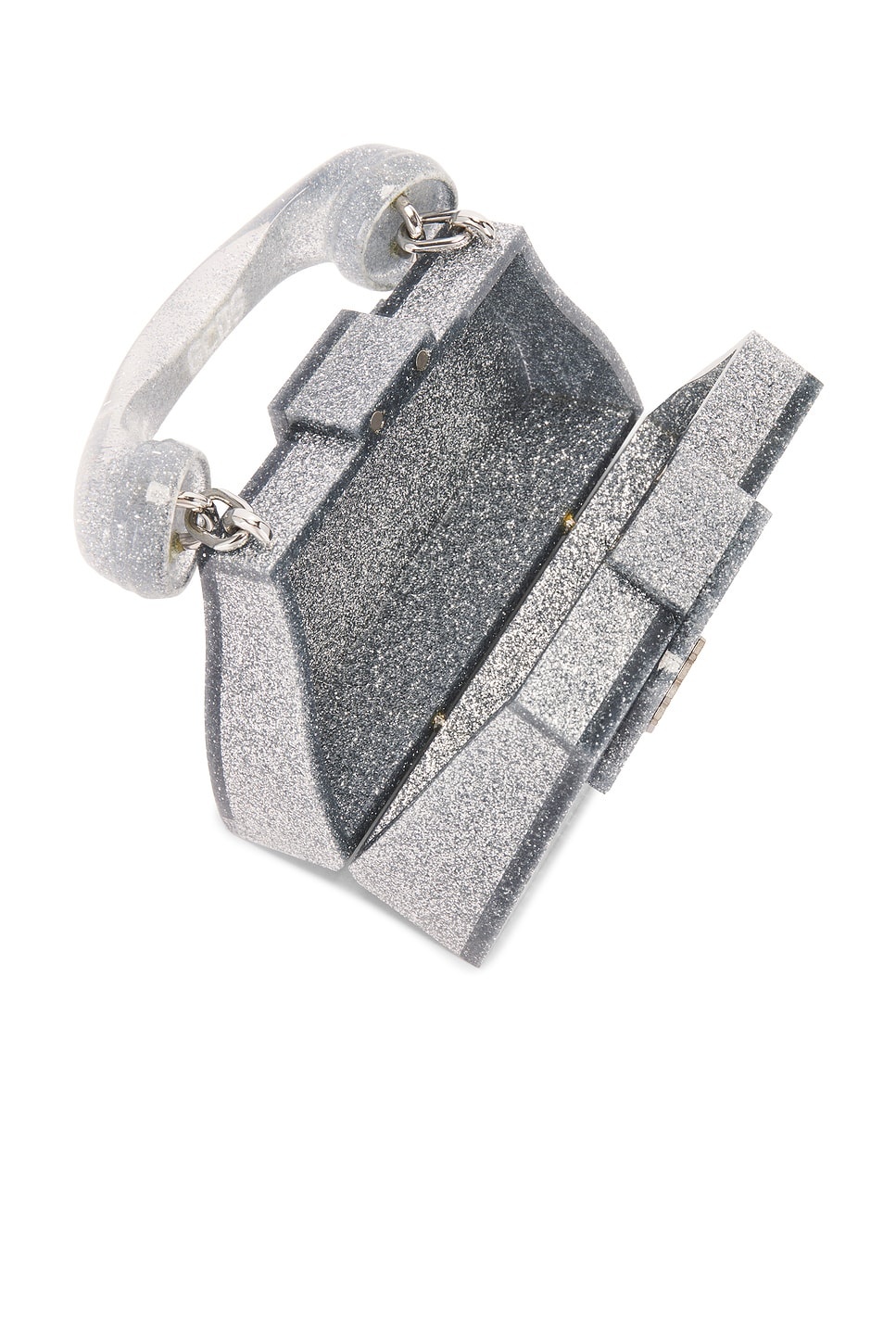 【GCDS】Call Me Comma Bling Baby Bag 透明ミニバッグ 関送込 Call Me Comma Glitter Baby Bag Gold | GCDS Official Website