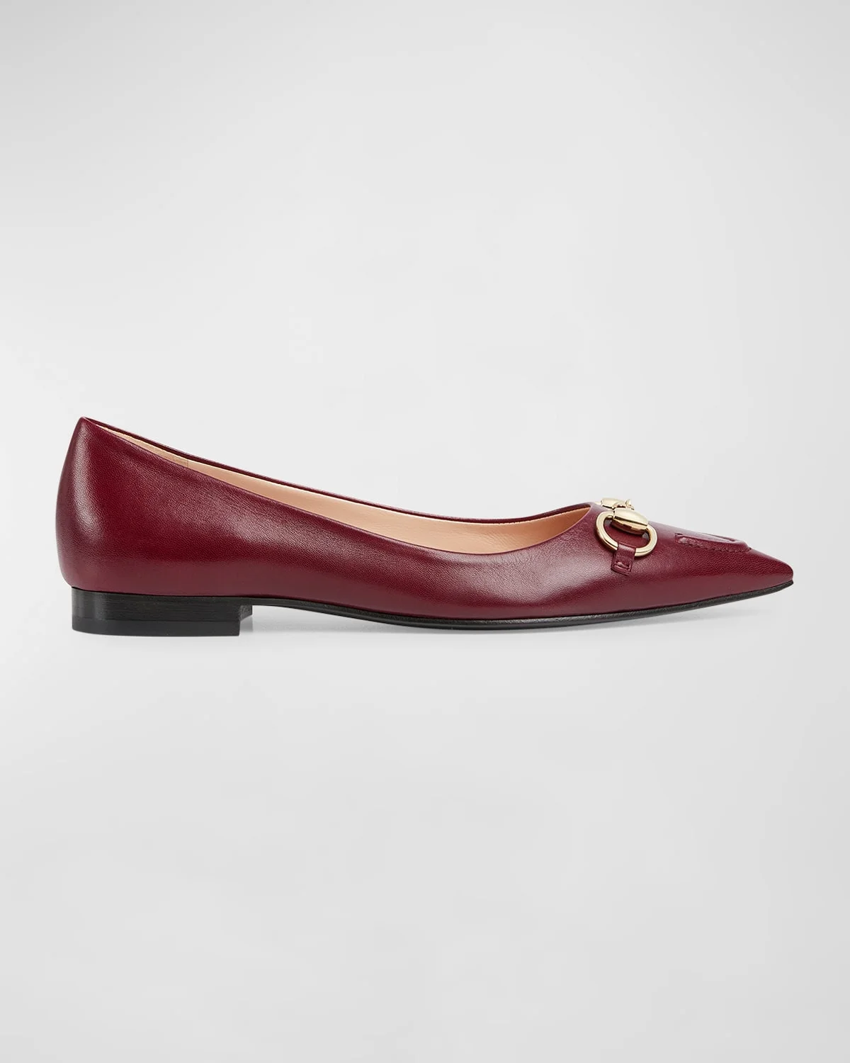 Erin Leather Horsebit Ballerina Flats - 1