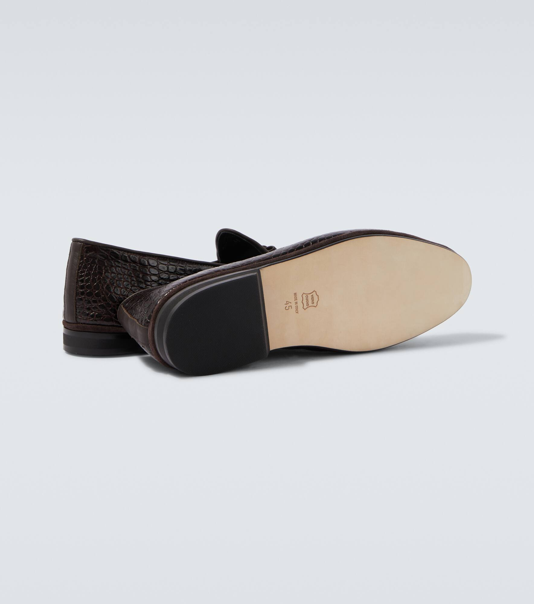 Marfy croc-effect leather loafers - 7