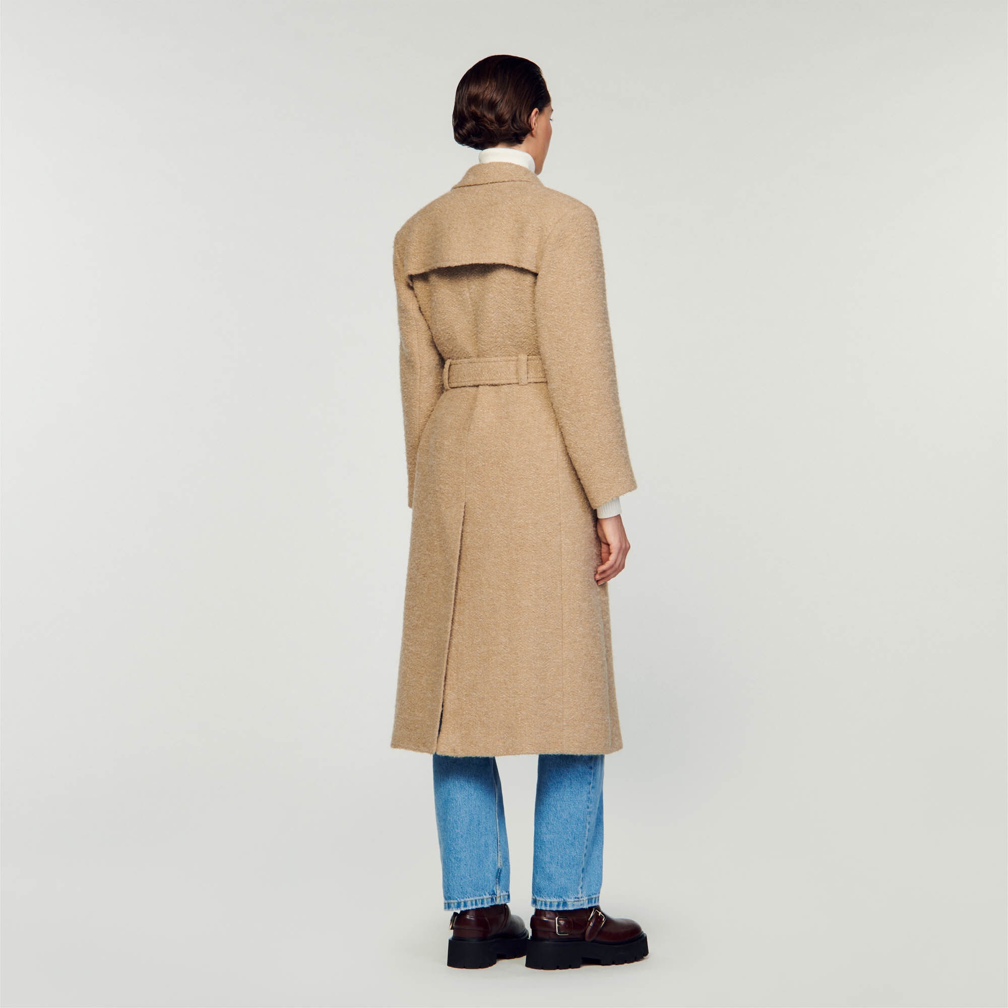 LONG BOUCLÉ COAT - 6