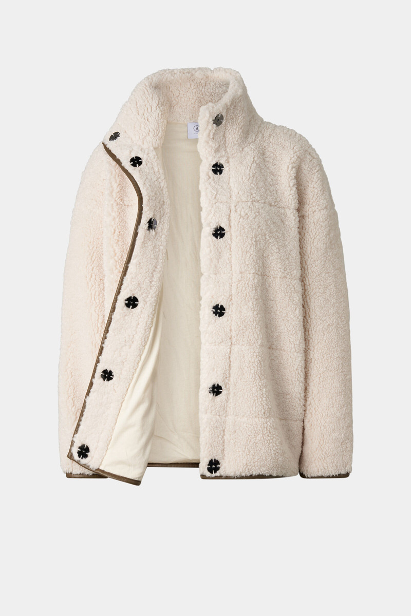 Kimberly teddy jacket in Cream 2