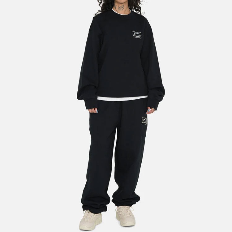 Nike x Stussy Washed Sweatpants 'Black ' DO5297-010 - 5