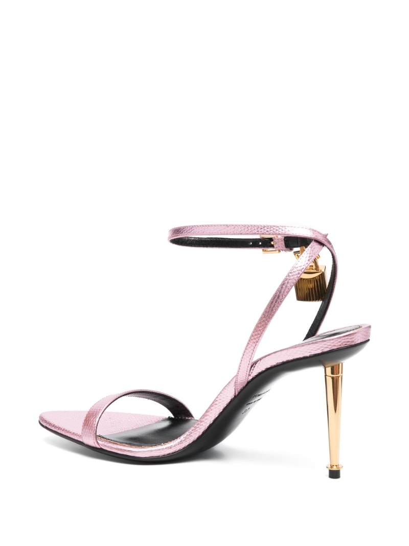 Padlock leather sandals - 3