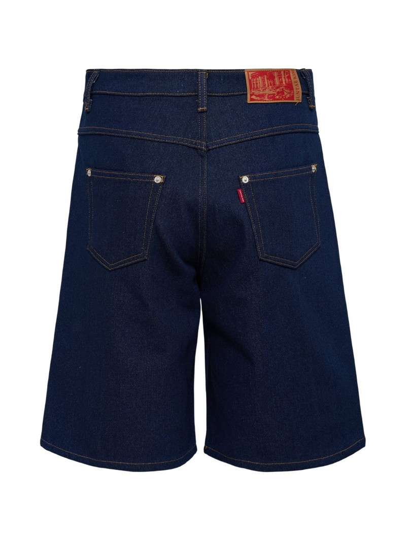 JUNTAE KIM painted denim shorts outlook