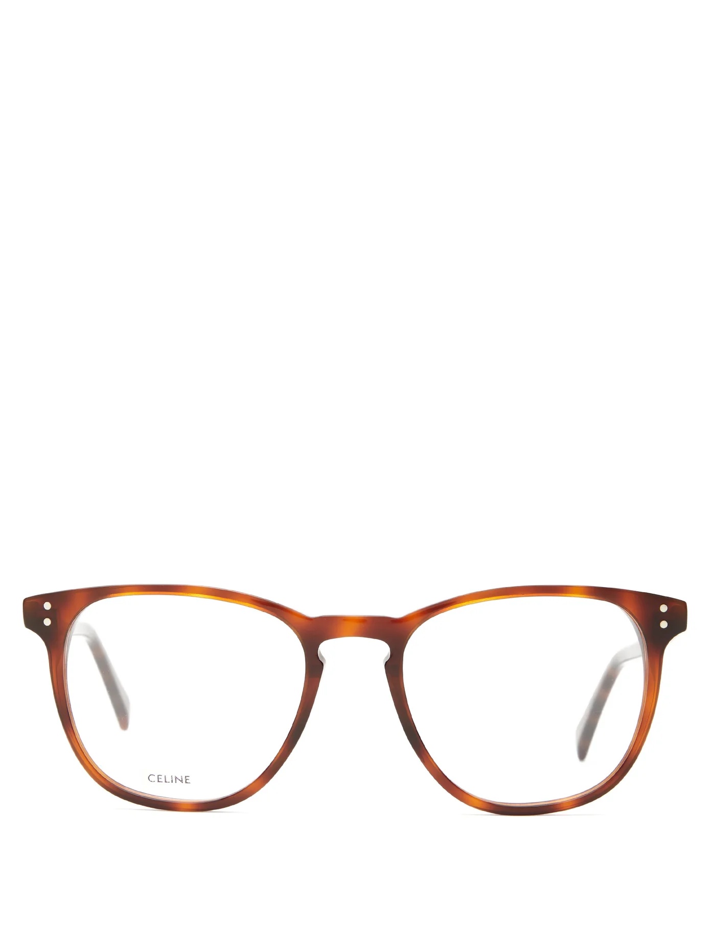 Round tortoiseshell-acetate glasses - 1