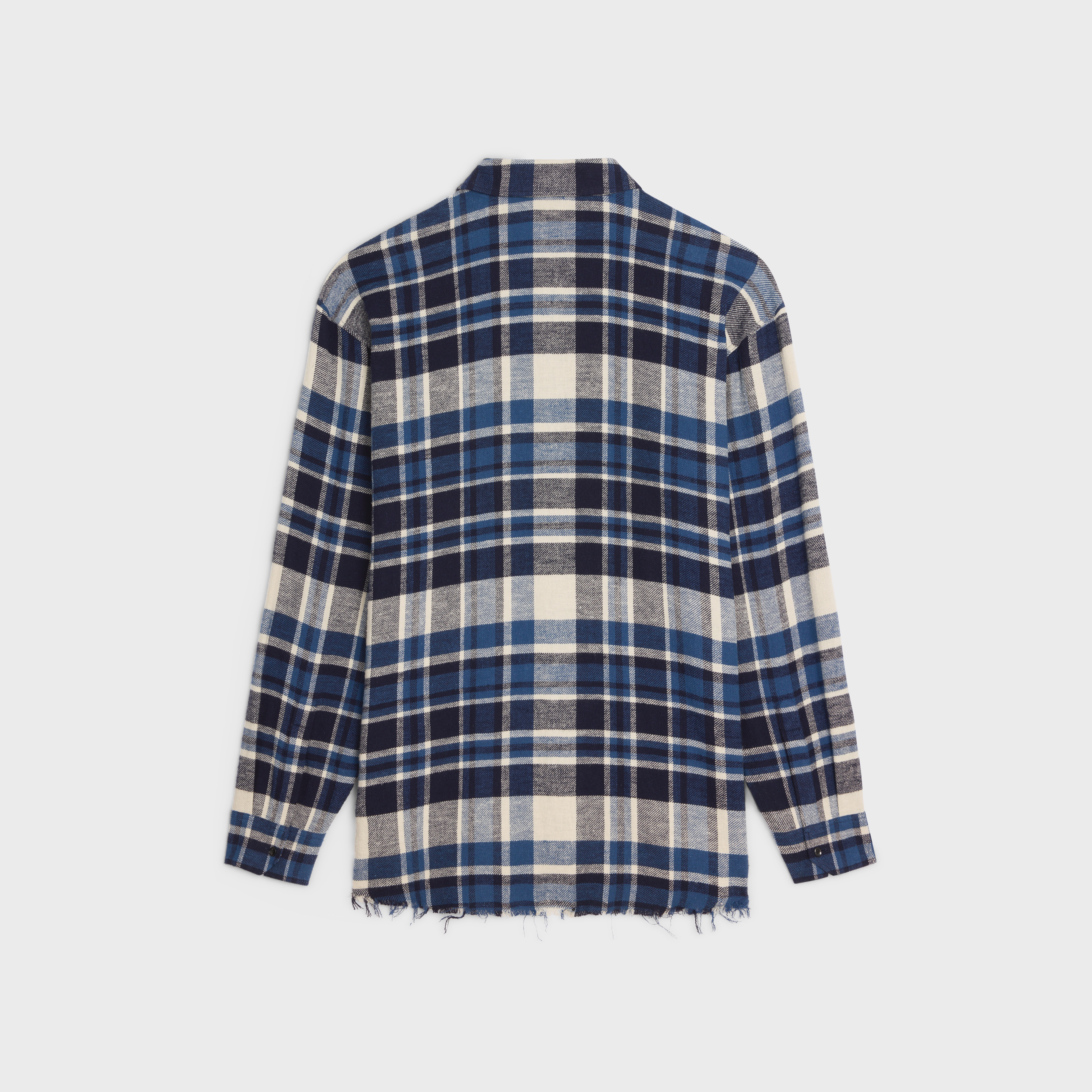 シャツ Celine Shirts CELINE oversized shirt in checked cotton | REVERSIBLE