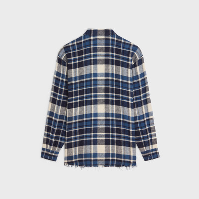 CELINE oversized shirt in checked cotton outlook