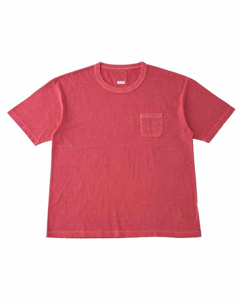 JUMBO TEE S/S (UNEVEN DYE) RED - 1