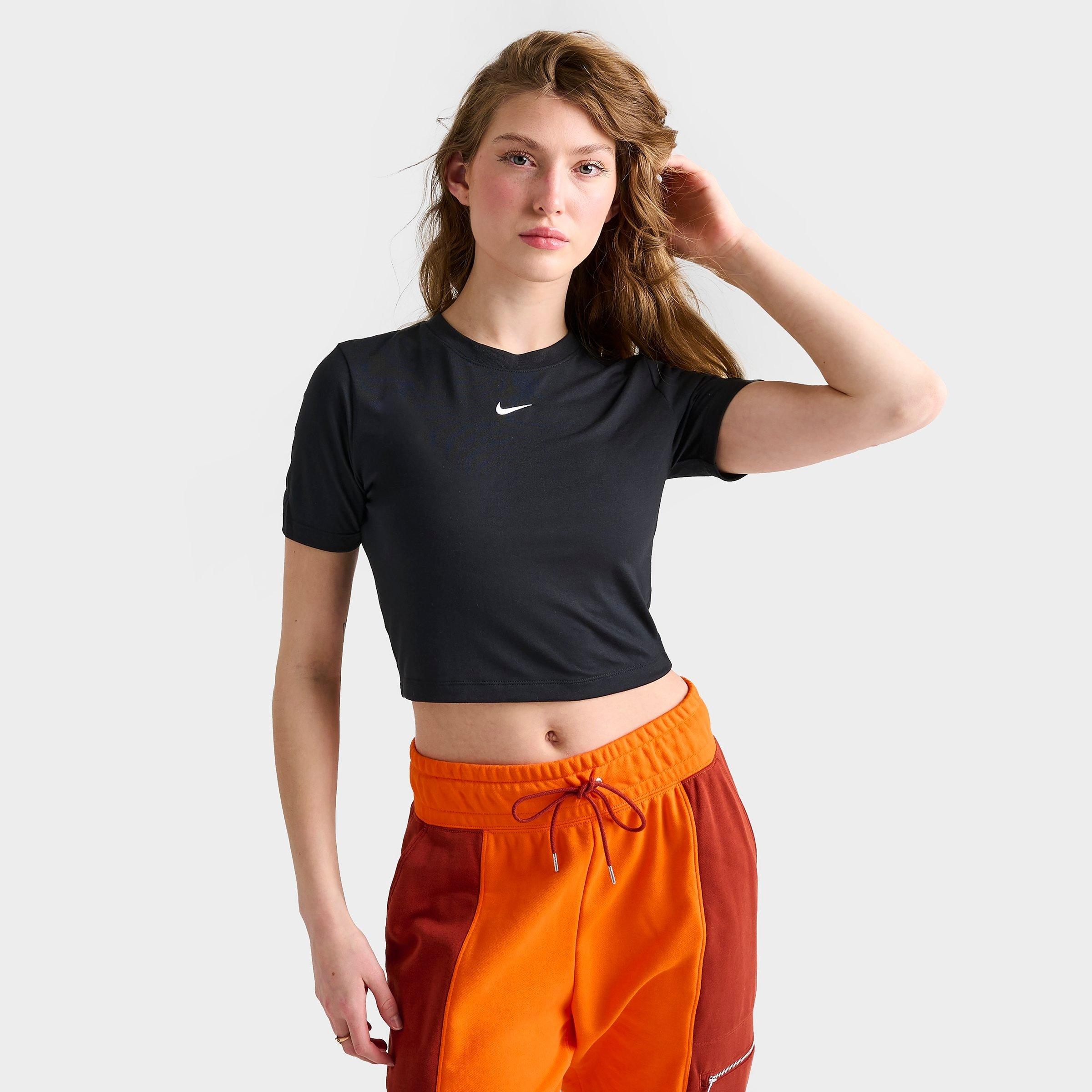 WOMEN'S NIKE SPORTSWEAR ESSENTIAL SLIM-FIT CROP T-SHIRT - 1