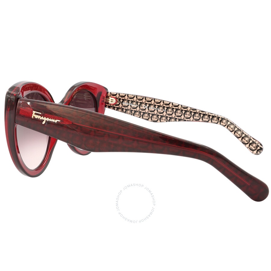 Salvatore Ferragamo Burgundy Gradient Butterfly Ladies Sunglasses SF964S 634 54 - 3