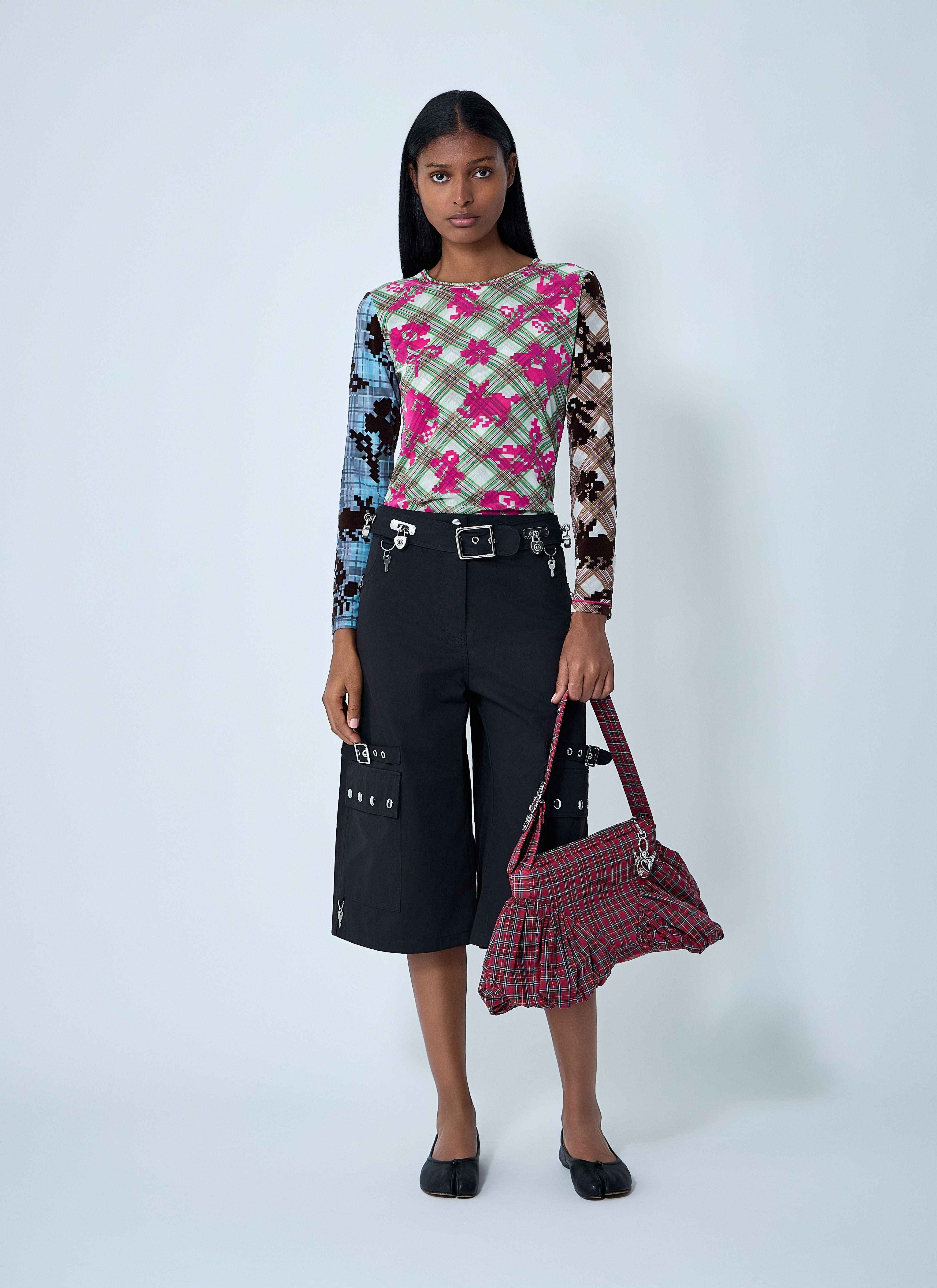 Chopova Lowena Women Pixel Bunny Mesh Top - 2